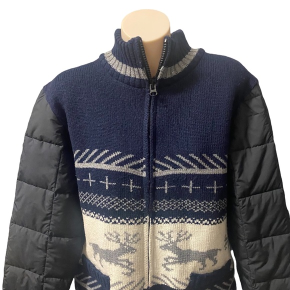 Puffer Wool Print Jacket - Size XL approx - no label tag - VGC - - Picture 2 of 4